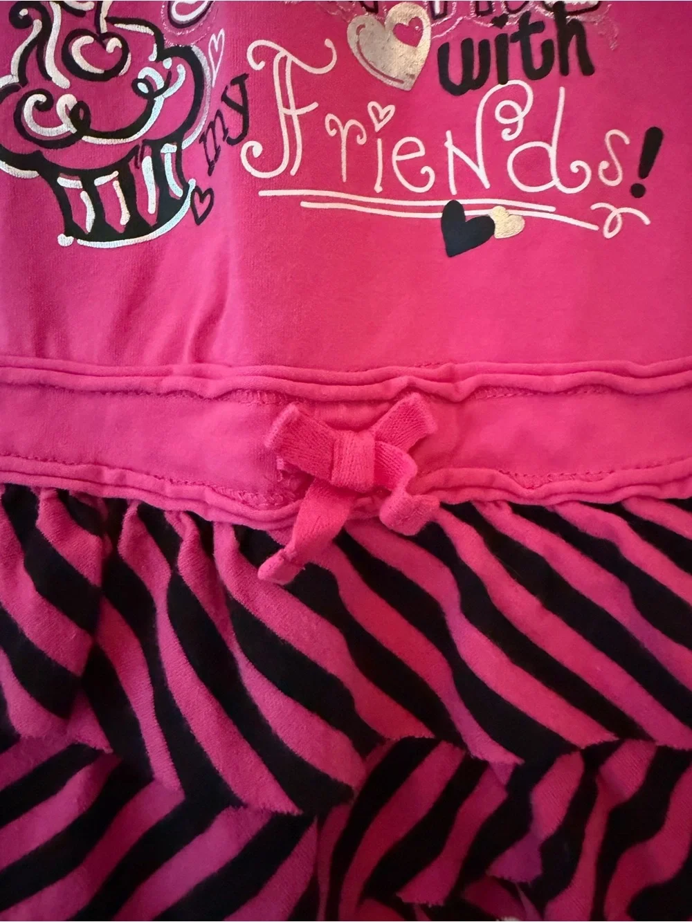The Children’s Place Baby Girl’s “ I love Cupcakes & Sharing with Friends” Dress